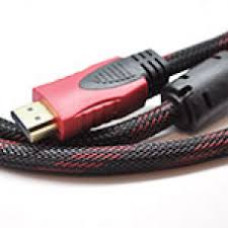 (10м) Відеокабель HDMI to HDMI v1.4 фільтр, опльотка black-red