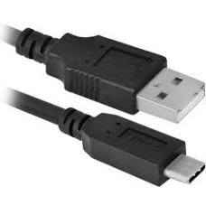 Defender (1м) USB09-03 USB(AM)-C Type black (87490)