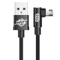 Baseus (2м) MVP Elbow Type Cable USB For Micro 1.5A Black CAMMVP-B01