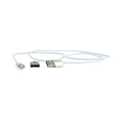 Micro USB 1.0 m Cablexpert (CC-USB2-AMmUMM-1M) білий, магнітний