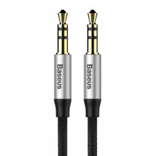 Baseus (1.5м) Yiven Audio Cable M30 Silver+Black