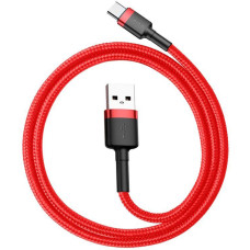 Baseus (0.5м) Cafule Cable USB For Type-C 3A Red (CATKLF-A09)