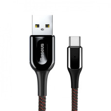 Baseus (1м) X-type Light Cable For Type-C 3A Black (CATXD-A01)