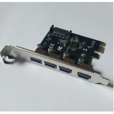 Контролер PCI-Е=/USB 3.0, 4 порта, 5Gbps
