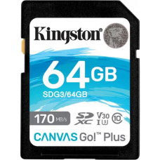 Kingston (64гб) Canvas Go Plus SDXC (SDG3/64GB)