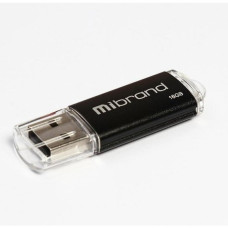 Mibrand (16гб) 2.0 Mibrand Cougar Black (MI2.0/CU16P1B) Пластик+Метал
