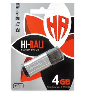 4 GB USB 2.0 Hi-Rali Stark series Silver (HI-4GBSTSL) Пластик