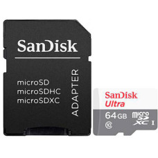 SanDisk Ultra Micro SDXC 64GB with adapter (SDSQUNR-064G-GN3MA)