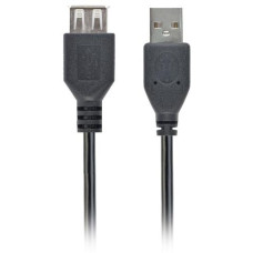 (0.75м) Cablexpert AM / AF Black (CC-USB2-AMAF-75CM/300-BK)