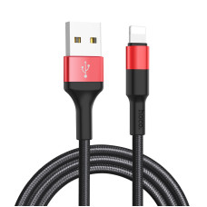 Hoco X26 Xpress Charging AM / Lightning 1m Black/Red (X26 Lightning Black/Red)