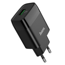 Hoco  C72Q Glorious single port QC3.0 charger 18W Black Hoco  C72Q Glorious single port QC3.0 charger 18W Black