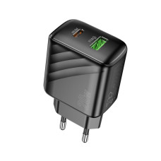 Hoco  CS25A Rico PD20W+QC3.0 charger Black Hoco  CS25A Rico PD20W+QC3.0 charger Black