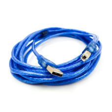 AM/BM 5m USB (до принтерів) прозори, синій 