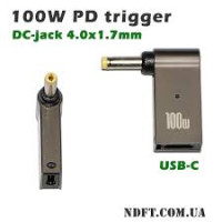 Перехідник Lenovo Туре-С(F)-4.0*1.7(M), 100W