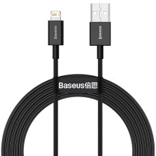 Baseus (2м) Superior Series Fast Charging 2.4A AM / Lightning 2m Black (CALYS-C0