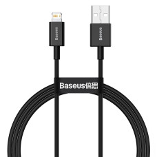 Baseus (1м) Superior Series Fast Charging 2.4A AM / Lightning 1m Black (CALYS-A0